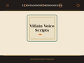 Villain Voice Scripts: 12 Antagonist Monologues & Dialogue Trees